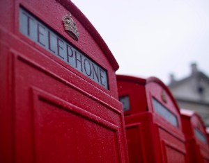 old telephone booth