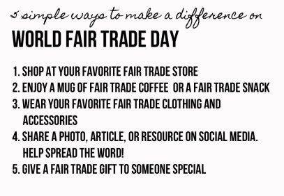 World Fair Trade Day List